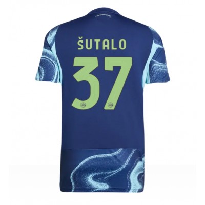 Moški Nogometni dresi Ajax Josip Sutalo #37 Gostujoči 2025-26 Kratek Rokav Moški Nogometni dresi Ajax Josip Sutalo #37 Gostujoči 2025-26 Kratek Rokav